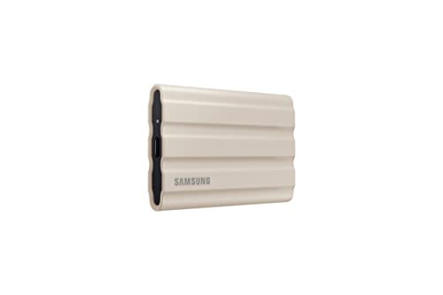 SAMSUNG T7 Shield 2TB, Portable SSD, up-to 1050MB/s, USB 3.2 Gen2, Rugged,IP65 Water & Dust Resistant, for Photographers, Content Creators and Gaming, Extenal Solid State Drive (MU-PE2T0S/AM), Black