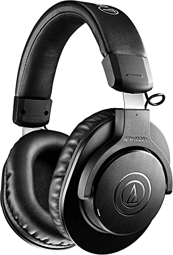 Audio-Technica ATH-M20X Professional Studio Monitor Headphones, Black