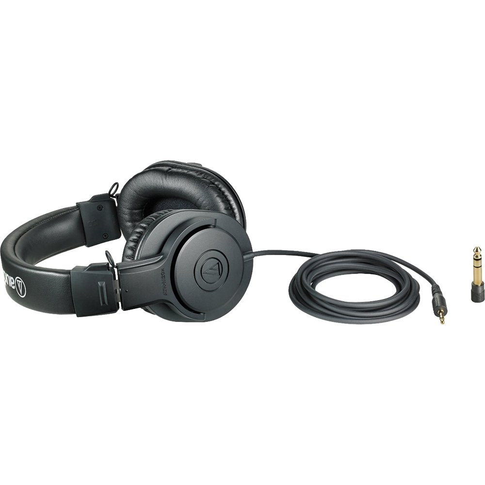 Audio-Technica ATH-M20X Professional Studio Monitor Headphones, Black