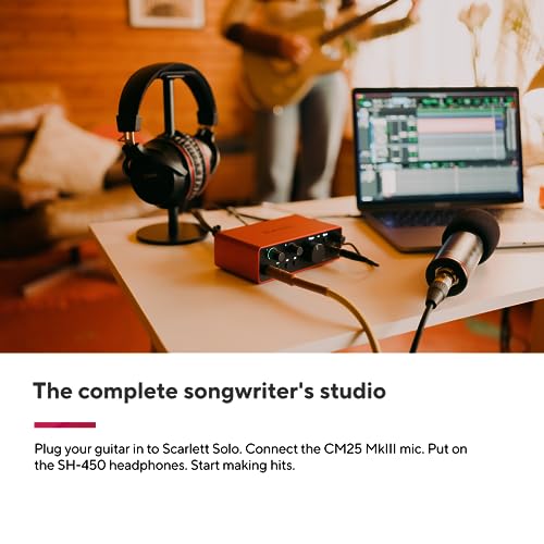 Focusrite Scarlett 2i2 3rd Gen USB Audio Interface for Recording, Songwriting, Streaming and Podcasting — High-Fidelity, Studio Quality Recording, and All the Software You Need to Record