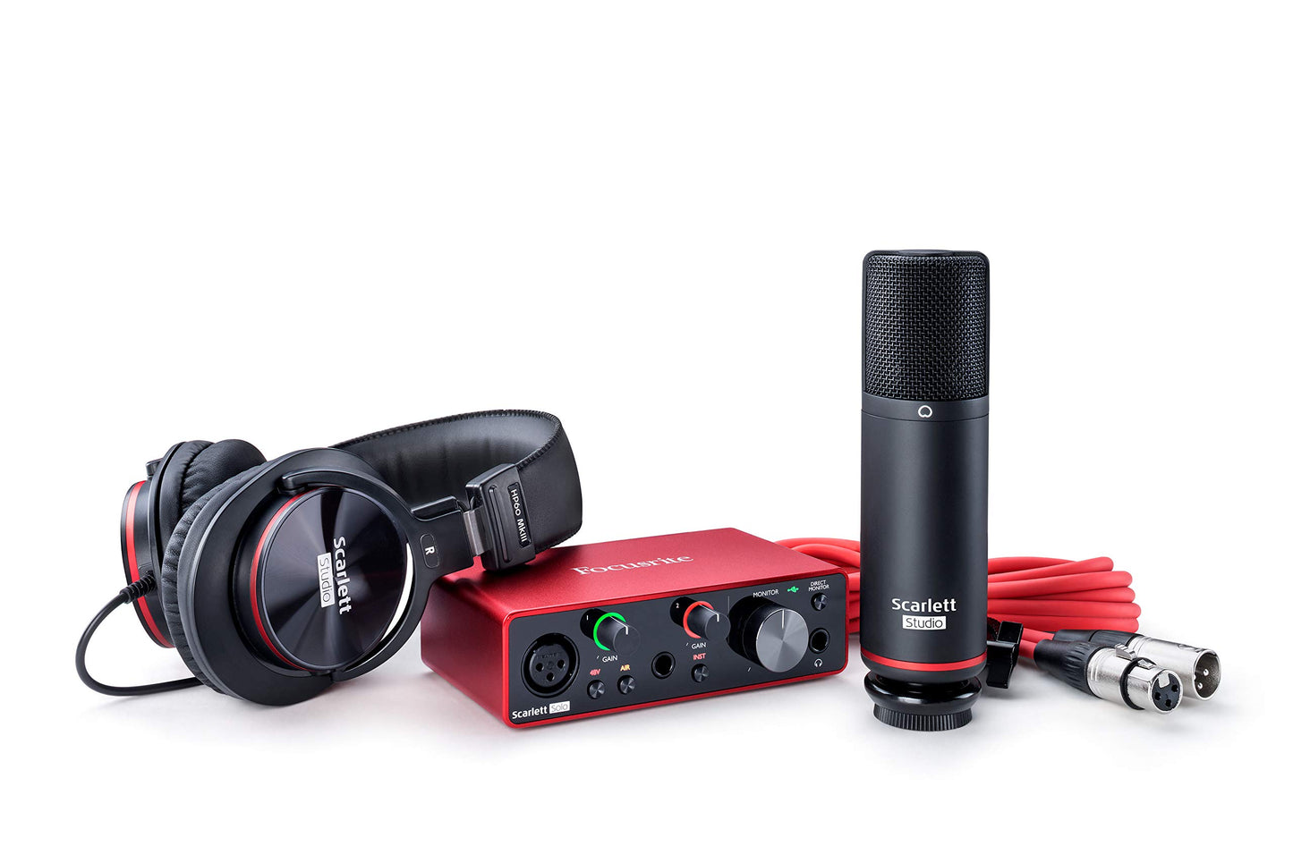 Focusrite Scarlett 2i2 3rd Gen USB Audio Interface for Recording, Songwriting, Streaming and Podcasting — High-Fidelity, Studio Quality Recording, and All the Software You Need to Record